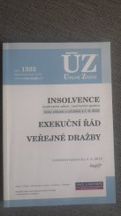 kniha ÚZ 1322 INSOLVENCE-insolvenční zákon, insolvenční správci, Sagit 2019