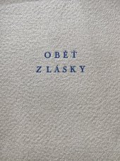 kniha Obět z lásky srbská národní povídka, Otto F. Babler 1928