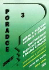 kniha Zákon o ochraně osobních údajů., Poradce 2004