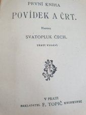 kniha První kniha povídek a črt, F. Topič 1921