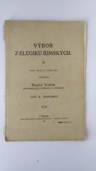 kniha Výbor z elegiků římských. Část 2, - Poznámky, Jedn. čes. filologů 1917