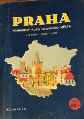 kniha Praha Podrobný plán hlavního města na 36 listech v měřítku 1:15.000, Melantrich 1946