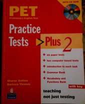 kniha PET practice tests plus 2 with key Preliminary English test, Pearson Longman 2008