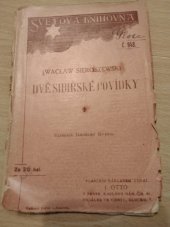 kniha Dvě sibiřské povídky, J. Otto 1911