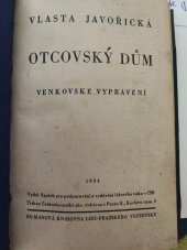 kniha Otcovský dům venkovské vyprávění, Spolek pro podporování a vydávání lidového tisku v ČSR 1934