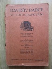 kniha Davidův rádce ve fotografování Lehce srozumitelná učebnice pro fotografy amatéry, E. Beaufort 1924