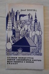 kniha Seznam nemovitých státem chráněných kulturních památek v okrese Přerov Metodická příručka pro vnitřní potřebu ONV., Vlastivědný ústav a rada Okresního národního výboru v Přerově 1980