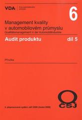 kniha Audit produktu příručka, Česká společnost pro jakost 2009