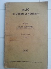 kniha Klíč k učebnici němčiny, Kvasnička a Hampl 1941