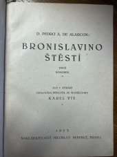 kniha Bronislavovo štěstí Dívčí rom., Nebeský 1923