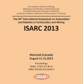 kniha The 30th International Symposium on Automation and Robotics in Construction and Mining ISARC 2013, Tribun EU 2013