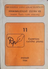 kniha Expertiza ručního písma, Kriminalistický ústav VB 1984