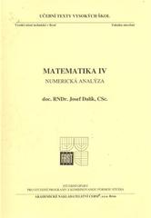 kniha Matematika IV numerická analýza, Akademické nakladatelství CERM 2010