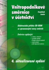 kniha Vnitropodnikové směrnice v účetnictví, Grada 2006