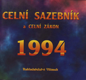 kniha Celní sazebník. 1994, Jos. R. Vilímek 1994