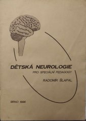 kniha Dětská neurologie pro speciální pedagogy, Paido 1996