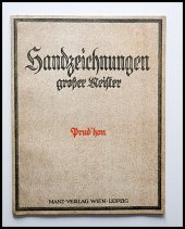 kniha Handzeichnungen Grosser Meister - Prud´hon Acht Kupfertiefdrucke mit Einleitendem text, Manz Verlag 1925