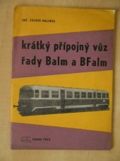 kniha Krátký přípojný vůz řady Balm a BFalm, Nadas 1963