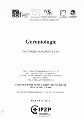 kniha Gerontologie, Ostravská univerzita v Ostravě 2011