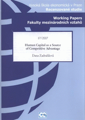kniha Human capital as a source of competitive advantage, Oeconomica 2007