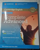 kniha Complete Advanced student's book with answers, Cambridge English University Press 2014