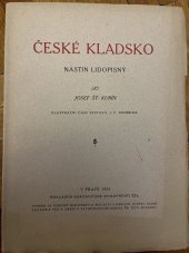 kniha České Kladsko nástin lidopisný, Národopisná společnost čsl. 1926
