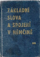 kniha Základní slova a spojení v němčině, SPN 1971
