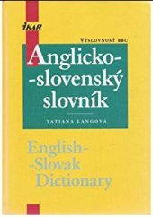 kniha Anglicko-slovenský slovník, Ikar Bratislava 2001