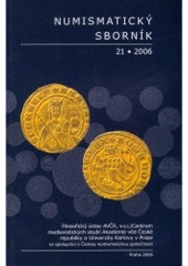 kniha Numismatický sborník., Filosofia 2006