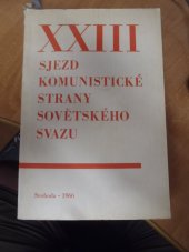 kniha 23. sjezd Komunistické strany Sovětského svazu Březen-duben 1966, Svoboda 1966