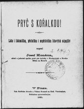 kniha Pryč s kořalkou!, J. Koněrza 1885