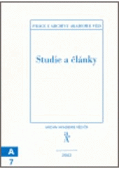 kniha Studie a články k dějinám vědy a vědeckých institucí, Archiv Akademie věd České republiky 2002