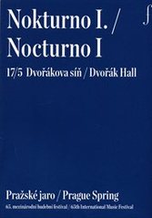 kniha Nokturno I. = Nocturno I. : 17/5 : Dvořáková síň : Pražské jaro : 65. mezinárodní hudební festival, Pražské jaro 