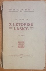 kniha Z letopisů lásky. Řada III. a IV., Česká grafická Unie 1918