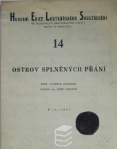 kniha Ostrov splněných přání Pohádka pro loutky o 3 jednáních s mezihrou, Fr. J. Balatka 1948