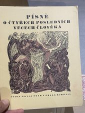 kniha Písně o čtyřech posledních věcech člověka, Václav Pour 1944