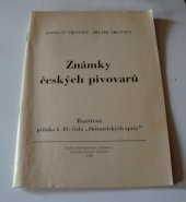 kniha Známky českých pivovarů, Pivovarské muzeum v Plzni 2008