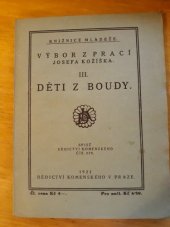 kniha Děti z boudy, Dědictví Komenského 1921