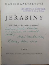 kniha Jeřabiny Obrázky z horního Pojizeří, Josef Krbal 1943
