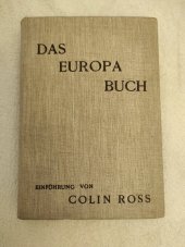 kniha Europa - Buch, Paul Franke Verlag 1931