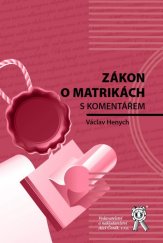 kniha Zákon o matrikách s komentářem, Aleš Čeněk 2015