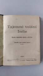 kniha Tajemné volání Indie Román statečného hocha a děvčete, Kulíšek 1935