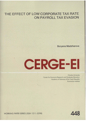 kniha The effect of low corporate tax rate on payroll tax evasion, CERGE-EI 2011