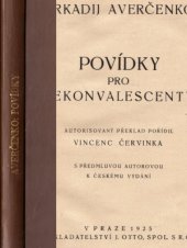 kniha Povídky pro rekonvalescenty, J. Otto 1925