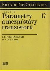 kniha Parametry a mezní stavy tranzistorů, SNTL 1975