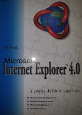 kniha Internet Explorer 4.0 a popis dalších součástí, GComp 1998