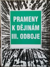 kniha Prameny k dějinám III. odboje. Sv. II.-1., - 1949-1950, Univerzita Palackého 1995