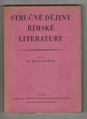 kniha Stručné dějiny římské literatury pro střední školy, Jednota českých matematiků a fysiků 1946