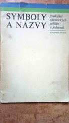 kniha Symboly a názvy fysikálně chemických veličin a jednotek, Academia 1971