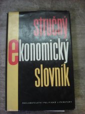 kniha Stručný ekonomický slovník, Nakladatelství politické literatury 1963